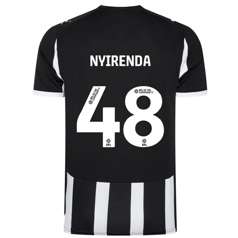 Danxen Herren Themba Nyirenda #48 Schwarz Weiß Heimtrikot Trikot 2025/26 T-Shirt Schweiz