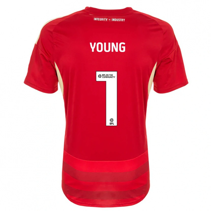 Danxen Herren Matthew Young #1 Rot Weiß Heimtrikot Trikot 2025/26 T-Shirt Schweiz
