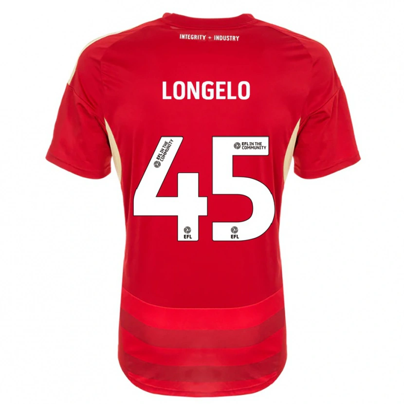 Danxen Herren Rosaire Longelo #45 Rot Weiß Heimtrikot Trikot 2025/26 T-Shirt Schweiz