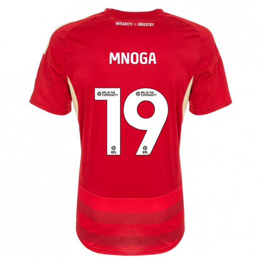 Danxen Herren Haji Mnoga #19 Rot Weiß Heimtrikot Trikot 2025/26 T-Shirt Schweiz