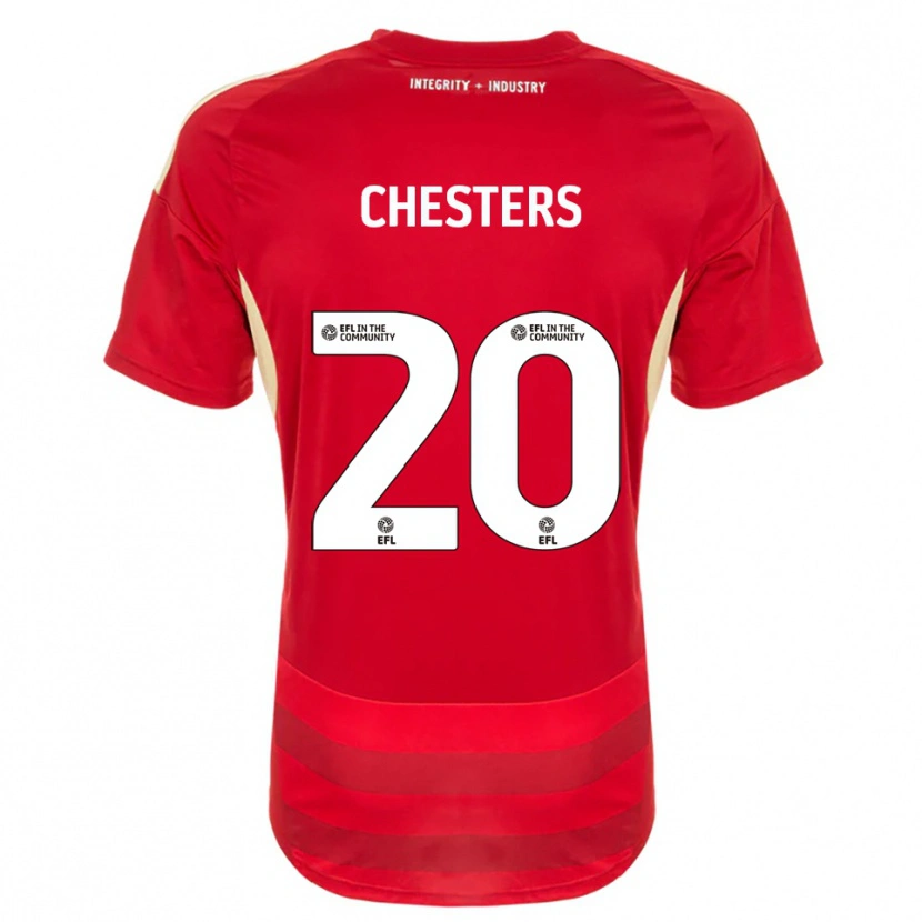 Danxen Herren Dan Chesters #20 Rot Weiß Heimtrikot Trikot 2025/26 T-Shirt Schweiz