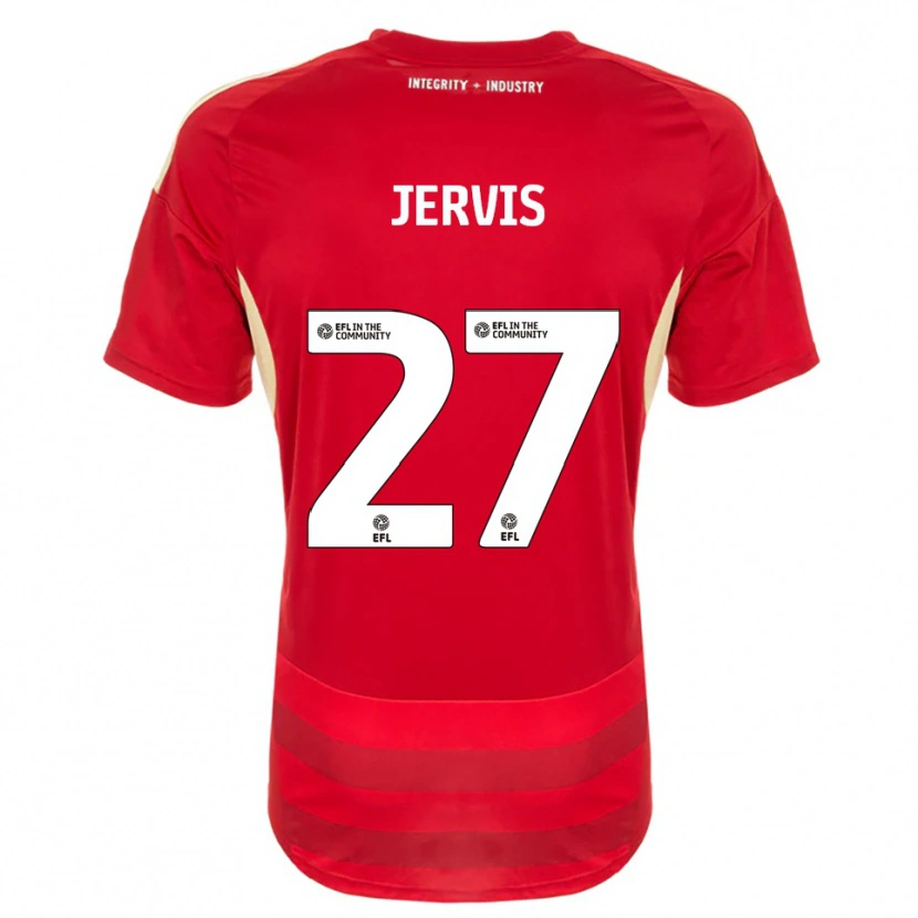 Danxen Herren Lizzie Jervis #27 Rot Weiß Heimtrikot Trikot 2025/26 T-Shirt Schweiz