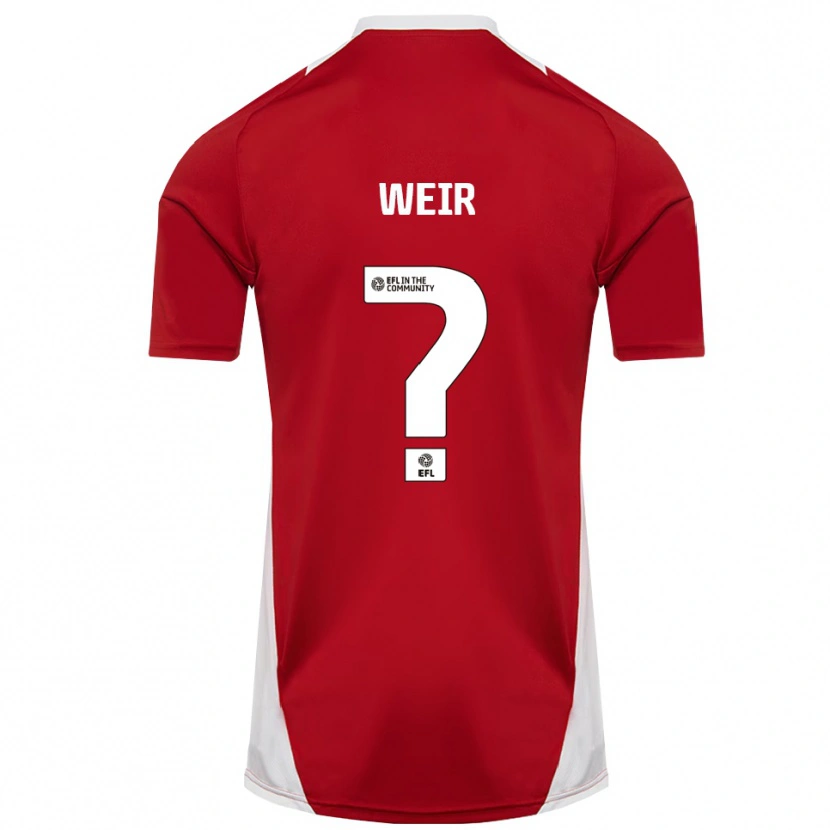 Danxen Herren Taye Weir #0 Rot Weiß Gold Heimtrikot Trikot 2025/26 T-Shirt Schweiz