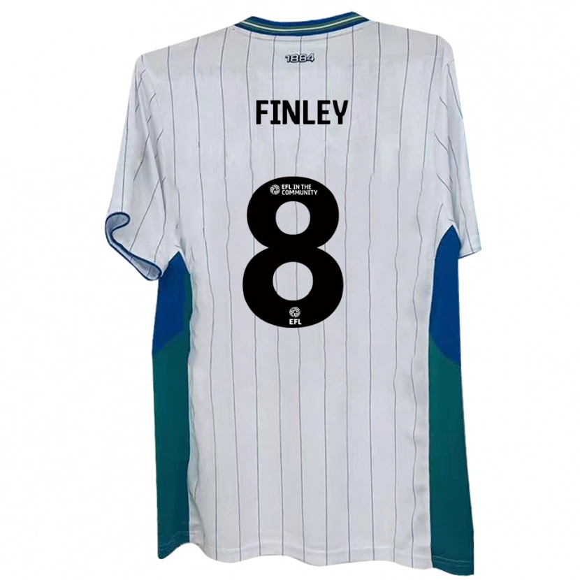 Danxen Herren Sam Finley #8 Weiß Grün Blau Heimtrikot Trikot 2025/26 T-Shirt Schweiz