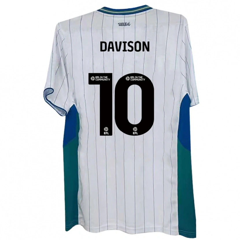 Danxen Herren Josh Davison #10 Weiß Grün Blau Heimtrikot Trikot 2025/26 T-Shirt Schweiz
