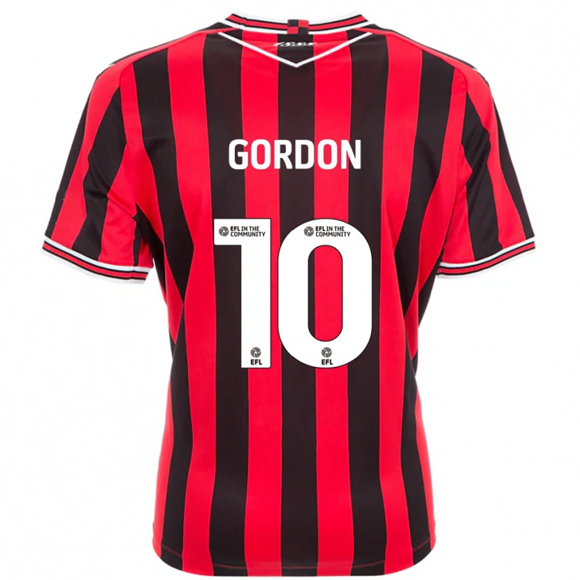 Danxen Herren Josh Gordon #10 Rot Schwarz Heimtrikot Trikot 2025/26 T-Shirt Schweiz