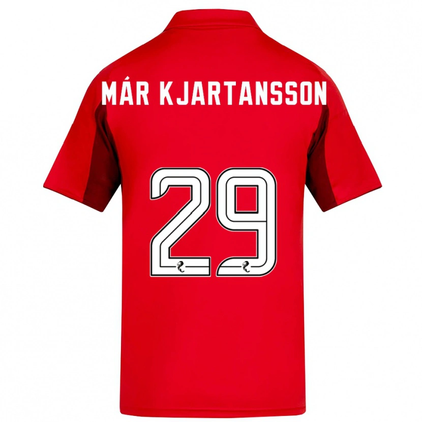 Danxen Herren Kjartan Már Kjartansson #29 Rot Burgunderrot Heimtrikot Trikot 2025/26 T-Shirt Schweiz