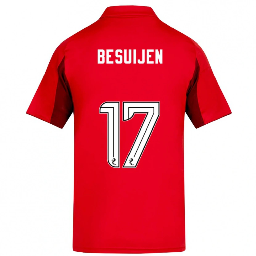 Danxen Herren Vicente Besuijen #17 Rot Burgunderrot Heimtrikot Trikot 2025/26 T-Shirt Schweiz