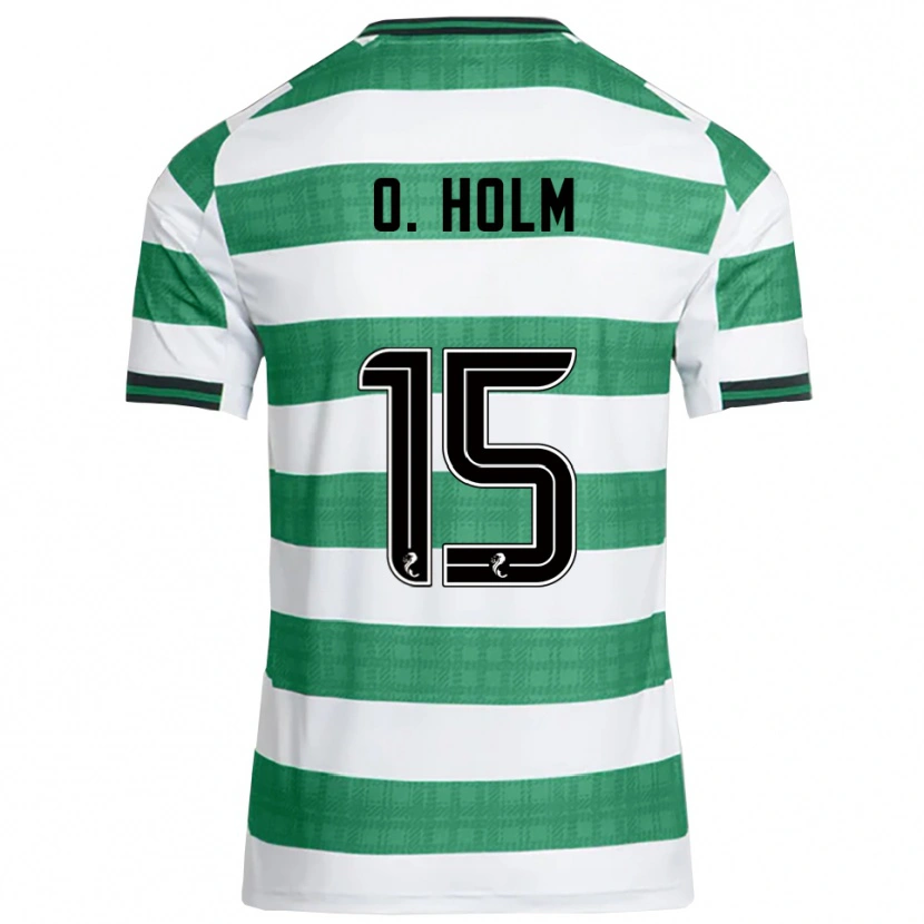 Danxen Herren Odin Thiago Holm #15 Grün Weiß Heimtrikot Trikot 2025/26 T-Shirt Schweiz