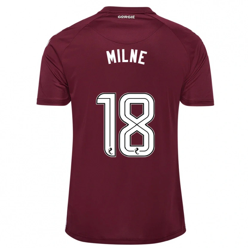 Danxen Herren Harry Milne #18 Burgunderrot Weiß Heimtrikot Trikot 2025/26 T-Shirt Schweiz