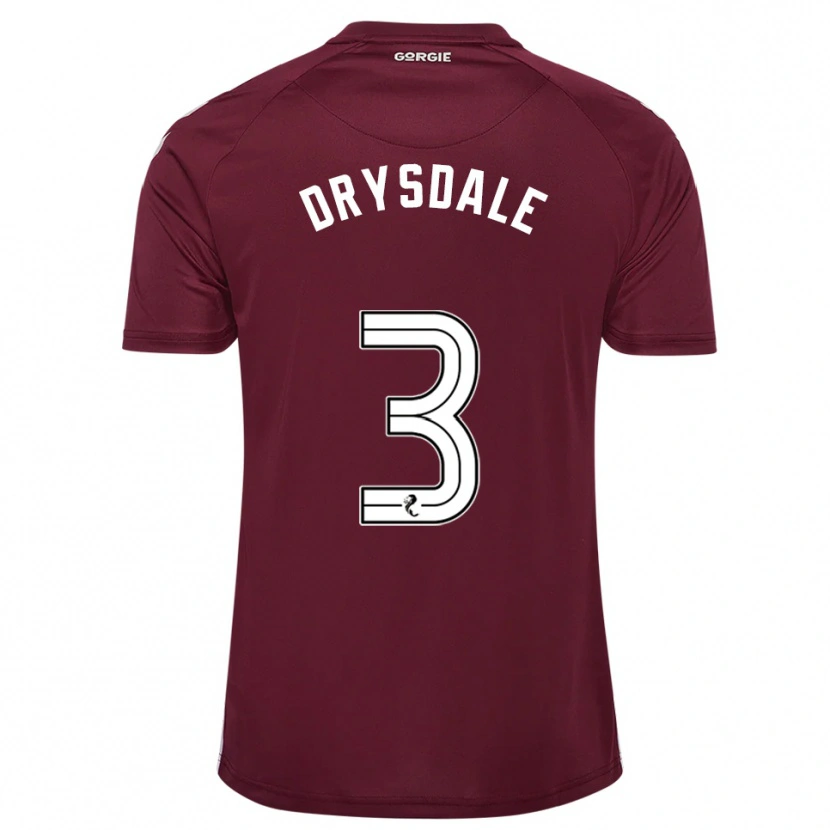Danxen Herren Ethan Drysdale #3 Burgunderrot Weiß Heimtrikot Trikot 2025/26 T-Shirt Schweiz