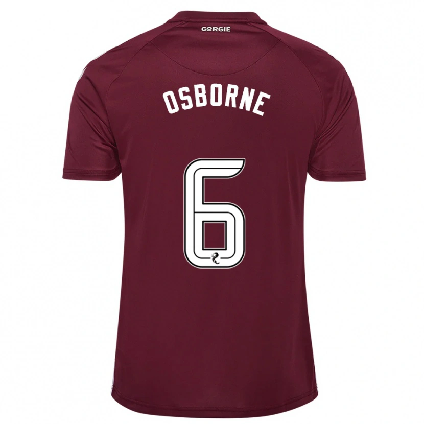 Danxen Herren Alfie Osborne #6 Burgunderrot Weiß Heimtrikot Trikot 2025/26 T-Shirt Schweiz