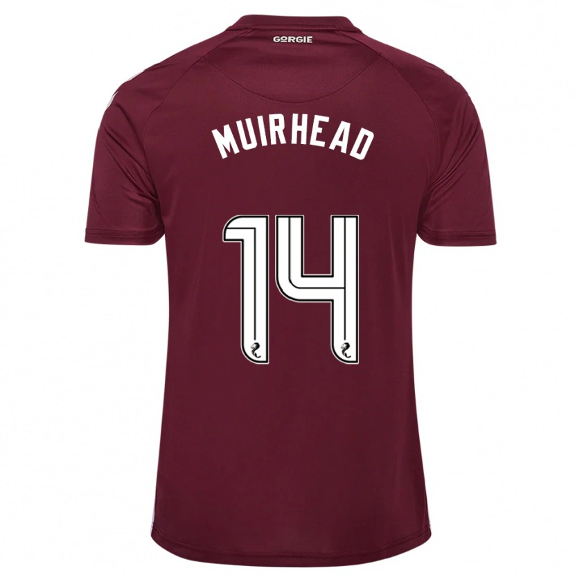 Danxen Herren Owen Muirhead #14 Burgunderrot Weiß Heimtrikot Trikot 2025/26 T-Shirt Schweiz