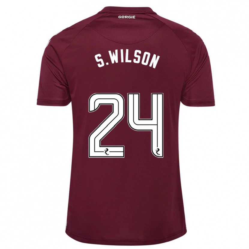 Danxen Herren Stanley Wilson #24 Burgunderrot Weiß Heimtrikot Trikot 2025/26 T-Shirt Schweiz