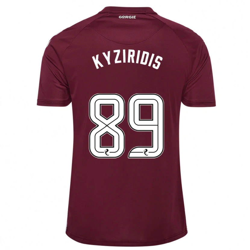 Danxen Herren Alexandros Kyziridis #89 Burgunderrot Weiß Heimtrikot Trikot 2025/26 T-Shirt Schweiz