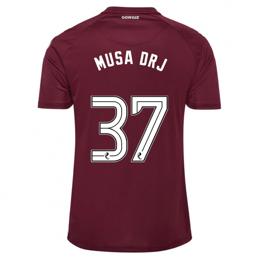 Danxen Herren Musa Drammeh #37 Burgunderrot Weiß Heimtrikot Trikot 2025/26 T-Shirt Schweiz