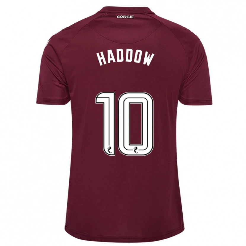 Danxen Herren Aiden Haddow #10 Burgunderrot Weiß Heimtrikot Trikot 2025/26 T-Shirt Schweiz