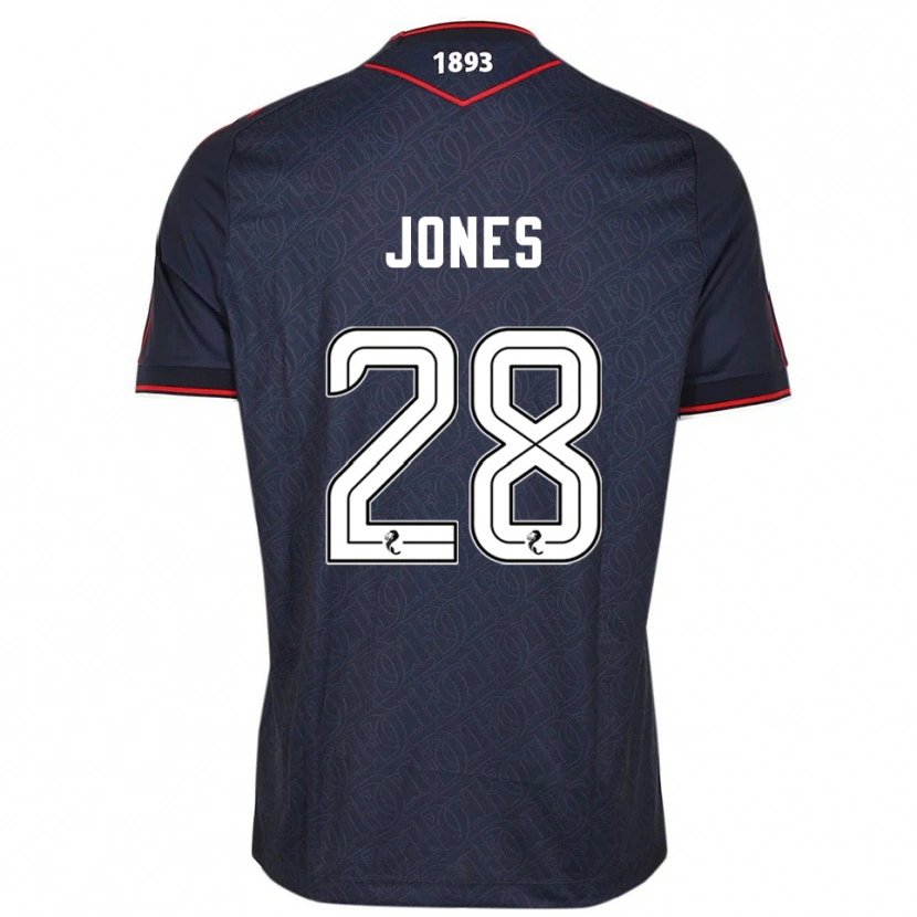 Danxen Herren Callum Jones #28 Marine Weiß Heimtrikot Trikot 2025/26 T-Shirt Schweiz