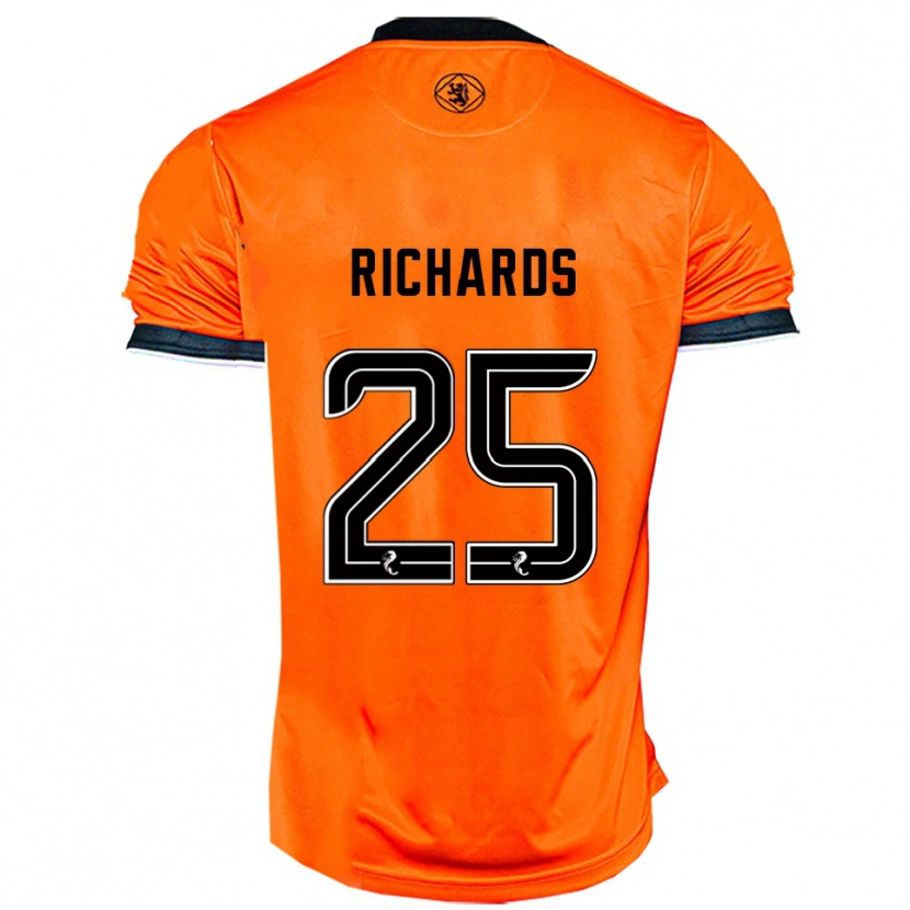 Danxen Herren Dave Richards #25 Orange Schwarz Heimtrikot Trikot 2025/26 T-Shirt Schweiz
