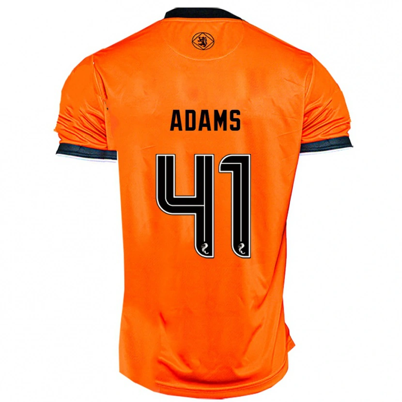 Danxen Herren Ruairidh Adams #41 Orange Schwarz Heimtrikot Trikot 2025/26 T-Shirt Schweiz