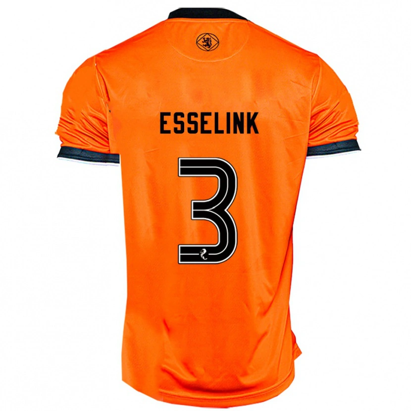 Danxen Herren Bert Esselink #3 Orange Schwarz Heimtrikot Trikot 2025/26 T-Shirt Schweiz