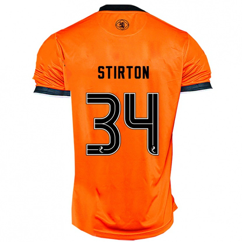Danxen Herren Owen Stirton #34 Orange Schwarz Heimtrikot Trikot 2025/26 T-Shirt Schweiz