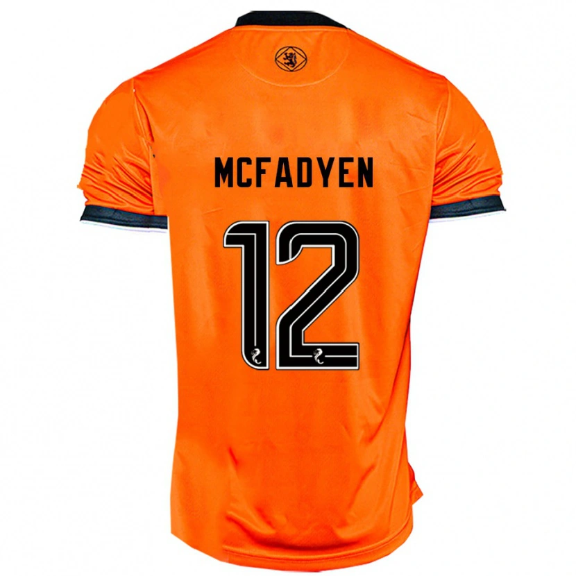 Danxen Herren Stacey Mcfadyen #12 Orange Schwarz Heimtrikot Trikot 2025/26 T-Shirt Schweiz