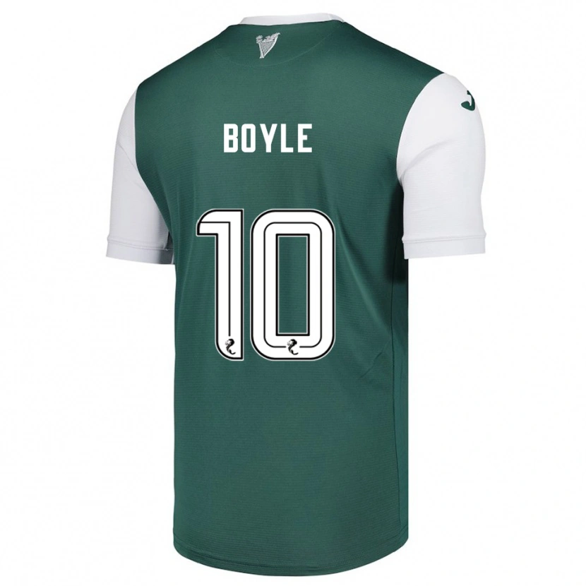 Danxen Herren Martin Boyle #10 Grün Weiß Heimtrikot Trikot 2025/26 T-Shirt Schweiz