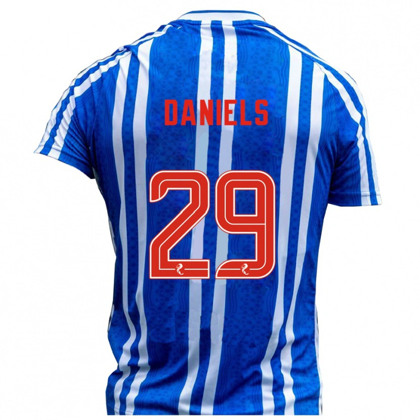 Danxen Herren Djenairo Daniels #29 Blau Weiß Heimtrikot Trikot 2025/26 T-Shirt Schweiz