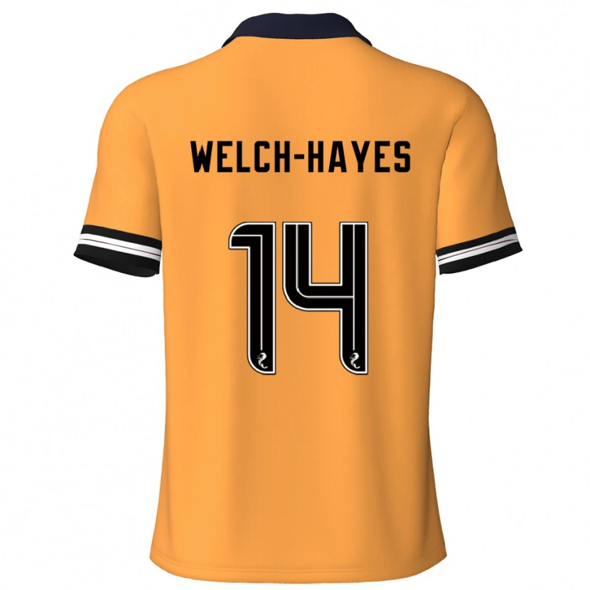 Danxen Herren Miles Welch-Hayes #14 Gelb Schwarz Heimtrikot Trikot 2025/26 T-Shirt Schweiz