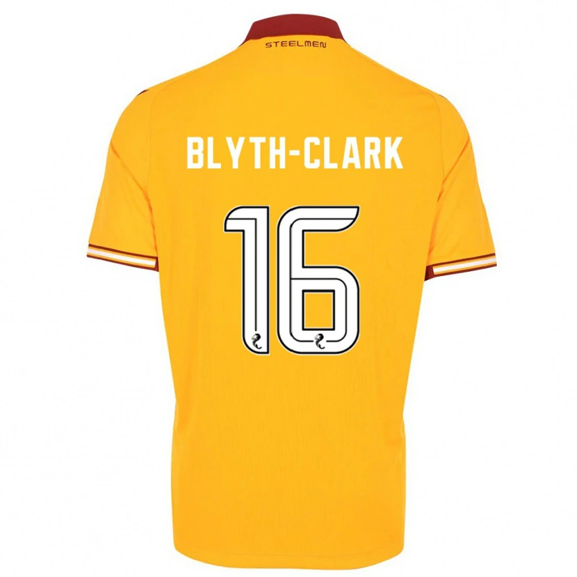 Danxen Herren Mason Blyth-Clark #16 Gelb Burgunderrot Heimtrikot Trikot 2025/26 T-Shirt Schweiz