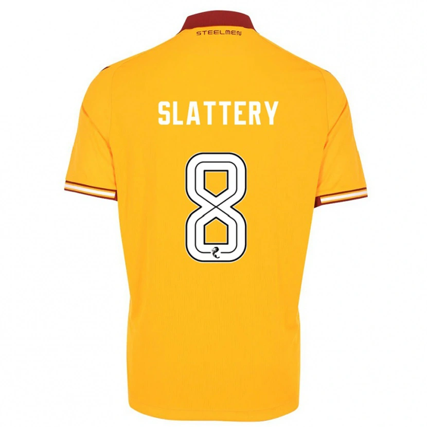 Danxen Herren Callum Slattery #8 Gelb Burgunderrot Heimtrikot Trikot 2025/26 T-Shirt Schweiz
