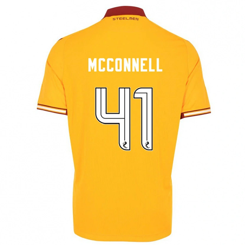 Danxen Herren Jack Mcconnell #41 Gelb Burgunderrot Heimtrikot Trikot 2025/26 T-Shirt Schweiz