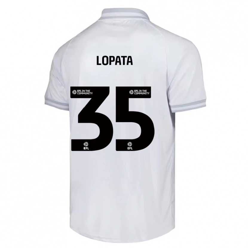 Danxen Herren Kacper Lopata #35 Weiß Grau Schwarz Auswärtstrikot Trikot 2025/26 T-Shirt Schweiz