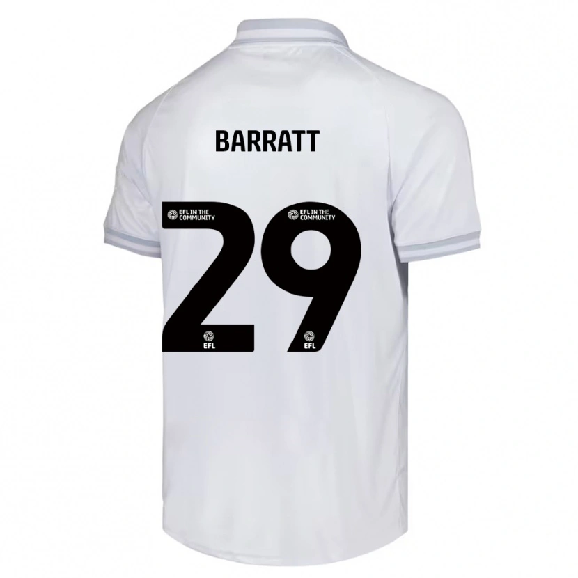 Danxen Herren Connor Barratt #29 Weiß Grau Schwarz Auswärtstrikot Trikot 2025/26 T-Shirt Schweiz