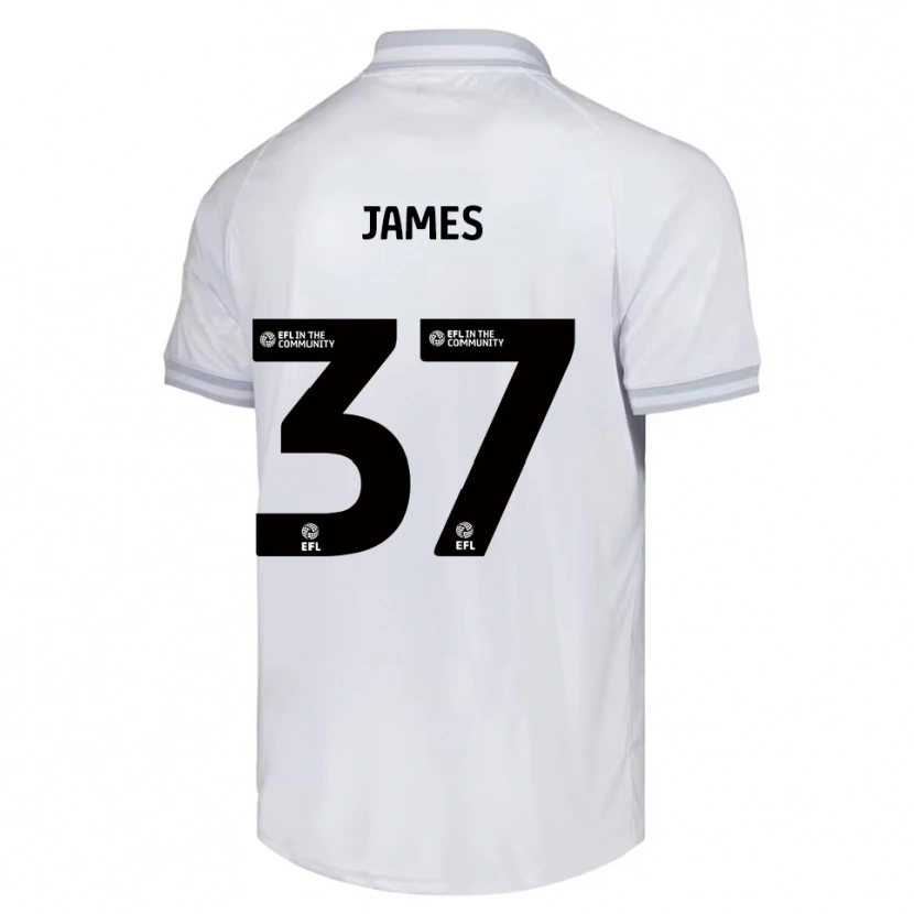 Danxen Herren Nathan James #37 Weiß Grau Schwarz Auswärtstrikot Trikot 2025/26 T-Shirt Schweiz