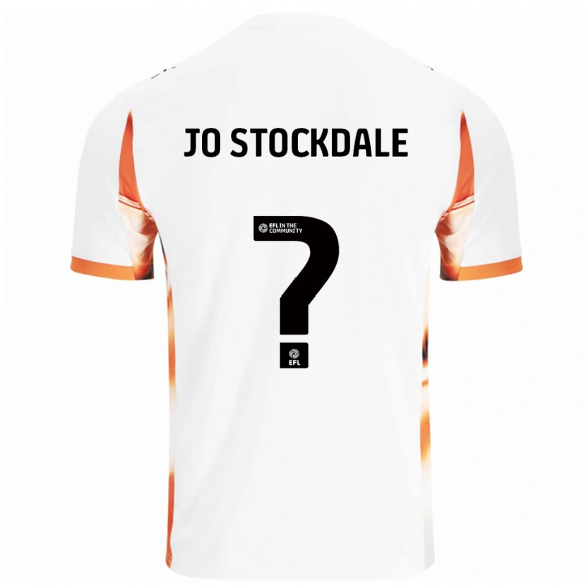 Danxen Herren Elly Jo Stockdale #0 Weiß Orange Schwarz Auswärtstrikot Trikot 2025/26 T-Shirt Schweiz