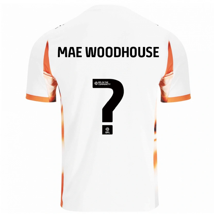 Danxen Herren Evie Mae Woodhouse #0 Weiß Orange Schwarz Auswärtstrikot Trikot 2025/26 T-Shirt Schweiz