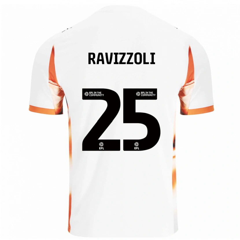 Danxen Herren Franco Ravizzoli #25 Weiß Orange Schwarz Auswärtstrikot Trikot 2025/26 T-Shirt Schweiz