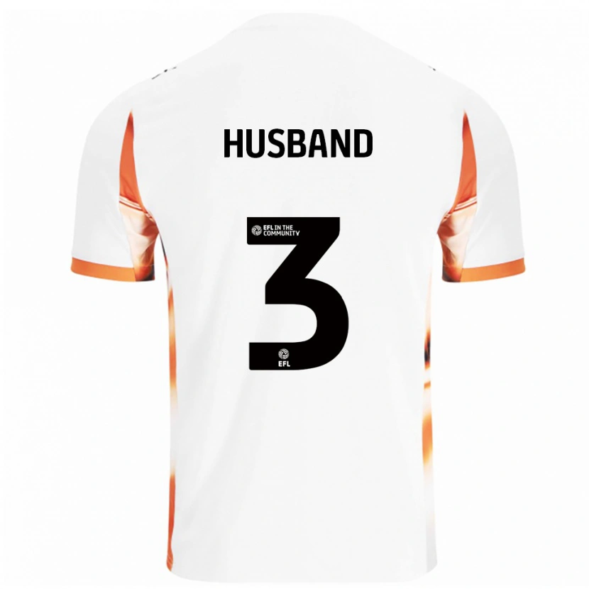 Danxen Herren James Husband #3 Weiß Orange Schwarz Auswärtstrikot Trikot 2025/26 T-Shirt Schweiz