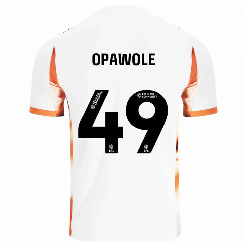 Danxen Herren Johnson Opawole #49 Weiß Orange Schwarz Auswärtstrikot Trikot 2025/26 T-Shirt Schweiz