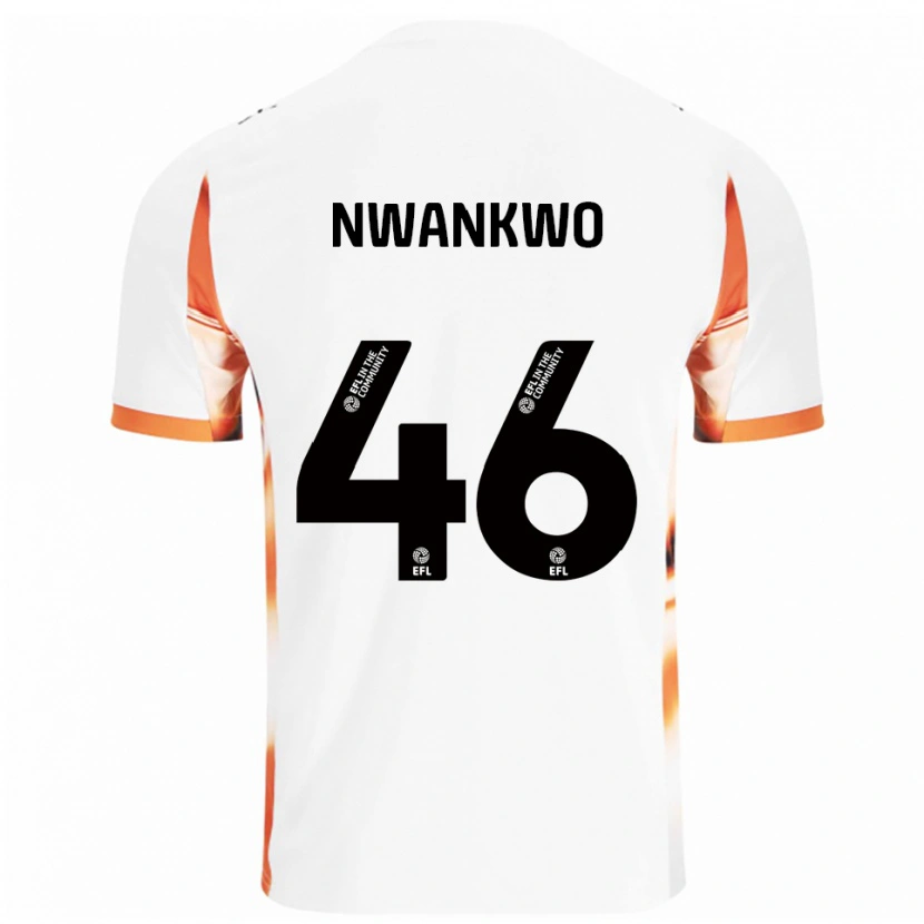 Danxen Herren Oluchukwu Nwankwo #46 Weiß Orange Schwarz Auswärtstrikot Trikot 2025/26 T-Shirt Schweiz