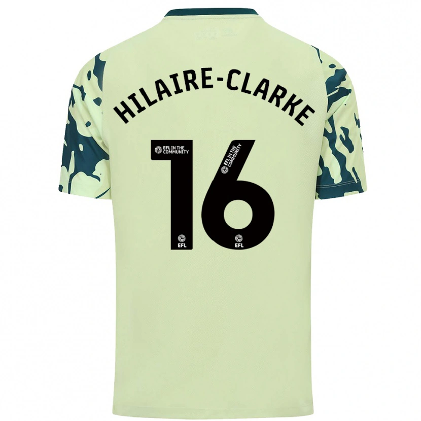Danxen Herren Riley Hilaire-Clarke #16 Dunkelgrün Auswärtstrikot Trikot 2025/26 T-Shirt Schweiz