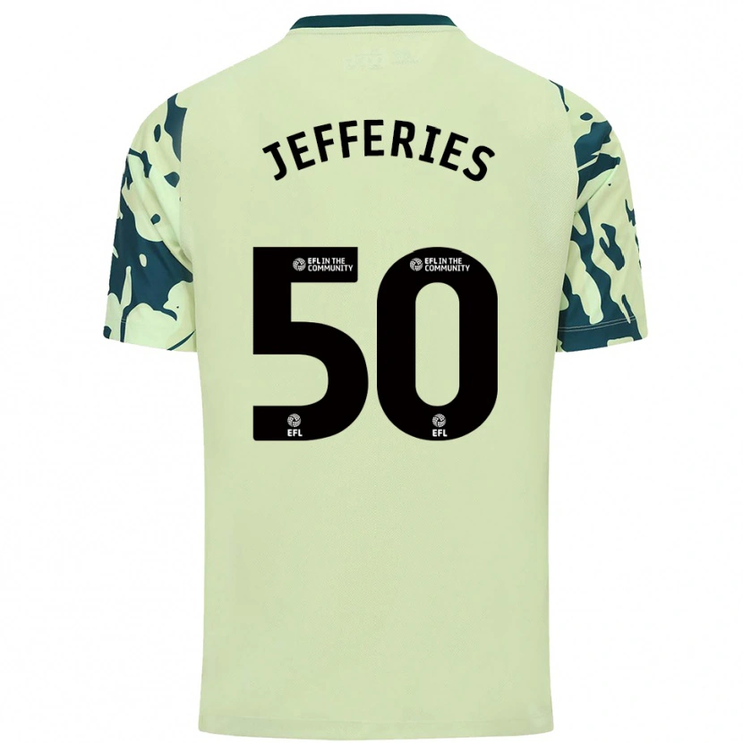Danxen Herren Isaac Jefferies #50 Dunkelgrün Auswärtstrikot Trikot 2025/26 T-Shirt Schweiz