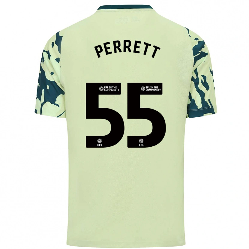 Danxen Herren Troy Perrett #55 Dunkelgrün Auswärtstrikot Trikot 2025/26 T-Shirt Schweiz