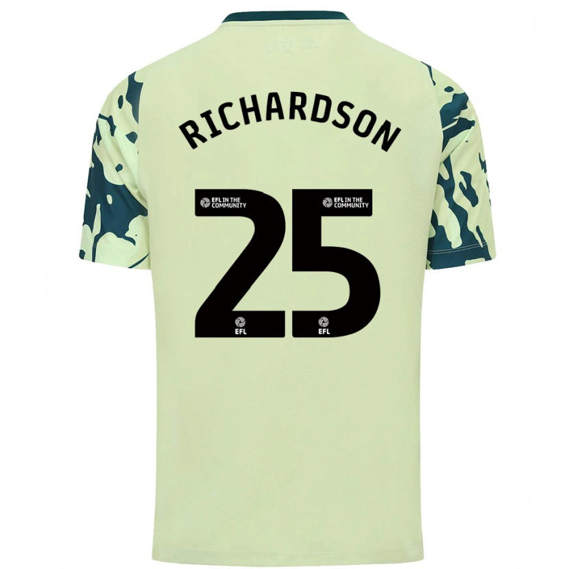 Danxen Herren Tija Richardson #25 Dunkelgrün Auswärtstrikot Trikot 2025/26 T-Shirt Schweiz