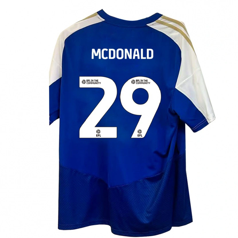 Danxen Herren Kevin Mcdonald #29 Blau Weiß Gold Auswärtstrikot Trikot 2025/26 T-Shirt Schweiz