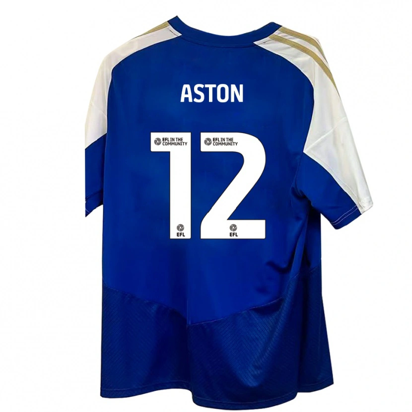 Danxen Herren Logan Aston #12 Blau Weiß Gold Auswärtstrikot Trikot 2025/26 T-Shirt Schweiz