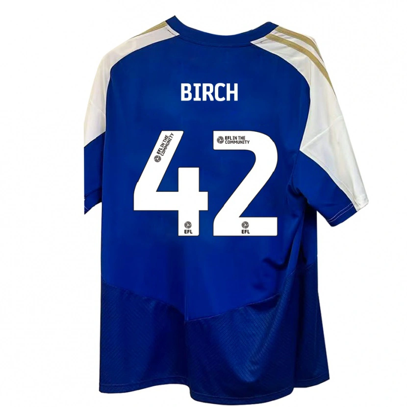 Danxen Herren George Birch #42 Blau Weiß Gold Auswärtstrikot Trikot 2025/26 T-Shirt Schweiz
