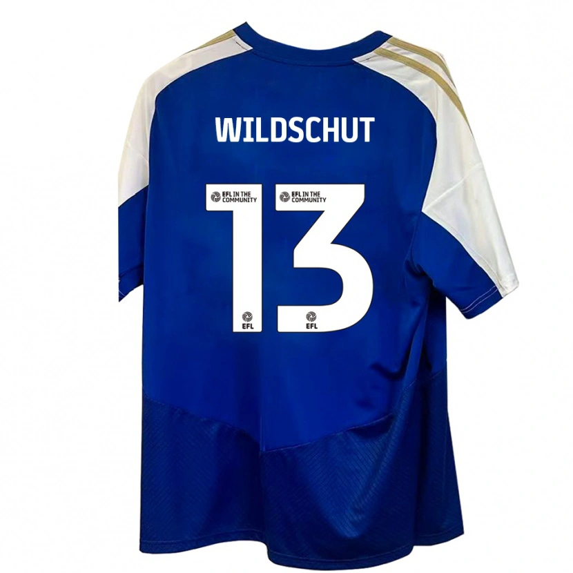 Danxen Herren Yanic Wildschut #13 Blau Weiß Gold Auswärtstrikot Trikot 2025/26 T-Shirt Schweiz